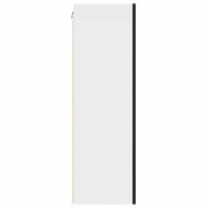 Висящ шкаф с врата Riga Черен дъб и бяло 50 x 31 x 100 см