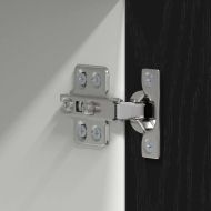 Висящ шкаф с врата Riga Черен дъб и бяло 50 x 31 x 100 см