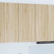 Висящ шкаф с врата Riga Сонома дъб и бяло 50 x 31 x 100 см