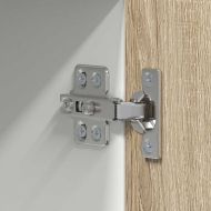 Висящ шкаф с врата Riga Сонома дъб и бяло 50 x 31 x 100 см