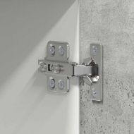 Висящ шкаф с врата Riga Бетон сив и бяло 50 x 31 x 100 см