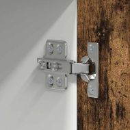 Висящ шкаф с врата Riga Димящ дъб и бяло 50 x 31 x 100 см