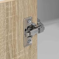 Висящ шкаф с врата Riga Сонома дъб и бяло 57 x 57 x 100 см