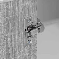 Висящ шкаф с врата Riga Сив Сонома и бяло 57 x 57 x 100 см