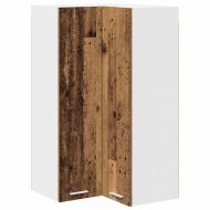 Висящ шкаф с врата Riga Стара дървесина и бяло 57 x 57 x 100 см
