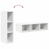 Висящ шкаф Бяло 20 x 29,5 x 80 см Инженерно дърво