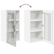 Кухненски шкаф 2 pcs Циментено сиво 40 x 31 x 80 см