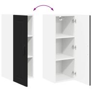 Кухненски шкаф Черно 30 x 31 x 80 см Инженерно дърво