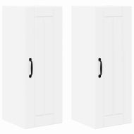 Кухненски шкаф 2 pcs Лъскаво бяло 30 x 31 x 80 см