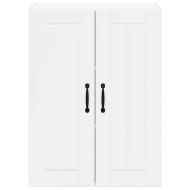 Кухненски шкаф Лъскаво бяло 60 x 31 x 80 см Инженерно дърво