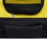 2-в-1 кучешко ремарке за велосипеди и джогинг, жълто и черно