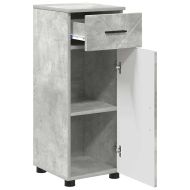 Комплект мебели за баня с чекмедже с рафт 3 pcs Циментено сиво