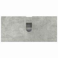 Комплект мебели за баня с чекмедже с рафт 3 pcs Циментено сиво