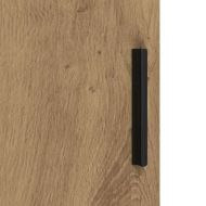 Комплект мебели за баня 3 pcs Дъб Конструирано дърво и метал.