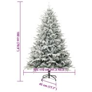 Изкуствена предварително осветена коледна елха Зелен 180 cm