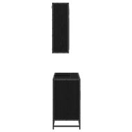 Комплект мебели за баня с рафт 2 pcs Черния дъб Инженерно дърво