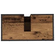 Комплект мебели за баня 4 pcs Старо дърво Инженерно дърво