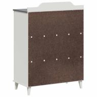 Сайдборд с дъска за писане Сив и бял 80 x 40 x 110 см