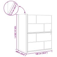 Екран за душ и вана Черен и прозрачен 116 x 68 x 128 см