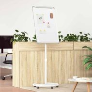 Магнитна бяла дъска с колело Бял и сив 62 x 62 x 195 см EPS