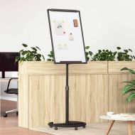 Магнитна бяла дъска с колело Бяло и черно 62 x 62 x 195 см EPS