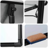 Магнитна бяла дъска с колело Бяло и черно 62 x 62 x 195 см EPS