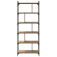 Библиотека дъб артизан 76 x 32 x 192 см Инженерно дърво