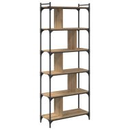 Библиотека дъб артизан 76 x 32 x 192 см Инженерно дърво