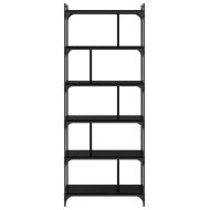 Библиотека Черен дъб 76 x 32 x 192 см Инженерно дърво