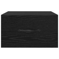 Нощен шкаф 2 pcs Черен дъб 35 x 35 x 20 см Инженерно дърво
