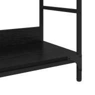 Рафт за книги Черен дъб 78.5 x 33 x 82 см Инженерно дърво