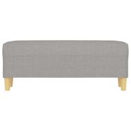 Пейка, светлосива, 100x35x41 см, плат