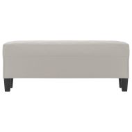 Пейка, светлосива, 100x35x41 см, микрофибърен плат