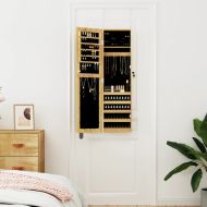 Огледален шкаф за бижута, стенен монтаж, 30x8,5x106 см