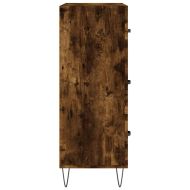 Сайдборд, опушен дъб, 69,5x34x90 см, инженерно дърво