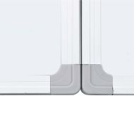 Магнитна бяла дъска, сгъваема, 150x80x1,7 см, алуминий