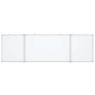 Магнитна бяла дъска, сгъваема, 200x60x1,7 см, алуминий