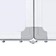 Магнитна бяла дъска, сгъваема, 200x60x1,7 см, алуминий