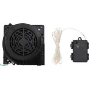 Коледна надуваема украса Дядо Коледа и северни елени LED 130 см