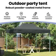 Професионална сгъваема парти шатра, 3х4 м, стомана, антрацит