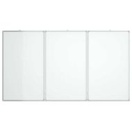 Магнитна бяла дъска, сгъваема, 150x100x1,7 см, алуминий