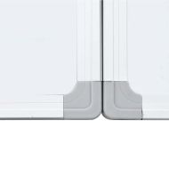 Магнитна бяла дъска, сгъваема, 150x100x1,7 см, алуминий