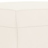 Пейка, кремава, 100x35x41 см, изкуствена кожа