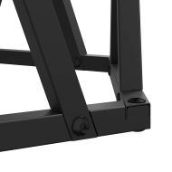 Странична маса 2 pcs Дъб Инженерна дървесина и стомана