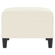 Табуретка, кремава, 70x55x41 см, кадифе