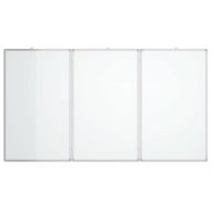 Магнитна бяла дъска, сгъваема, 120x100x1,7 см, алуминий