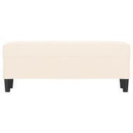 Пейка, кремава, 100x35x41 см, кадифе