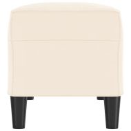 Пейка, кремава, 100x35x41 см, кадифе