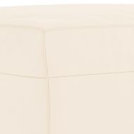 Пейка, кремава, 100x35x41 см, кадифе