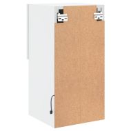 ТВ шкафове с LED осветление 2 бр бели 30,5x30x60 см